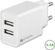 Зарядно за Таблет, 4Smarts 220v Voltplug Dual 2.4a, Бял