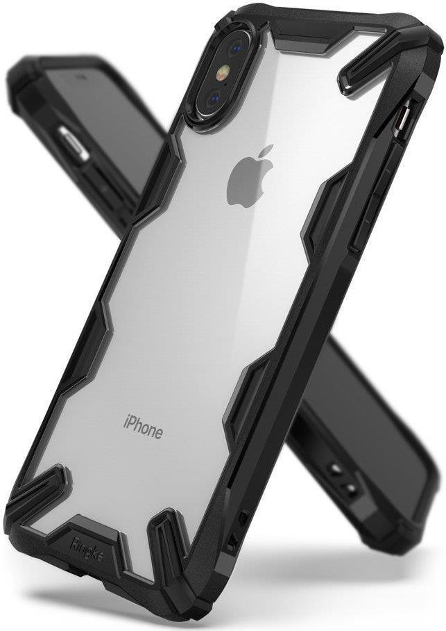 Противоударен Хибриден Калъф за iPhone XS/X, Ringke Fusion X Case, Черен