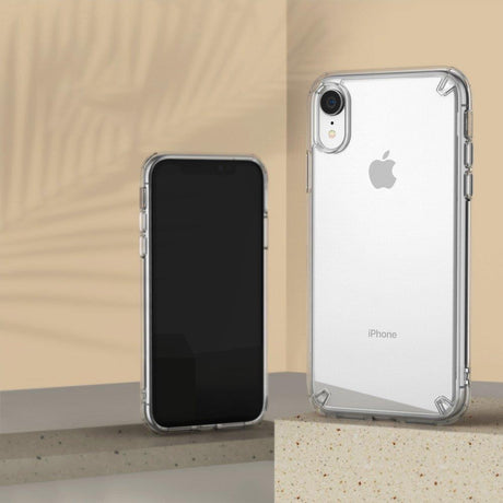 Противоударен Хибриден Калъф за iPhone XR, Ringke Fusion Case, Прозрачен (4)