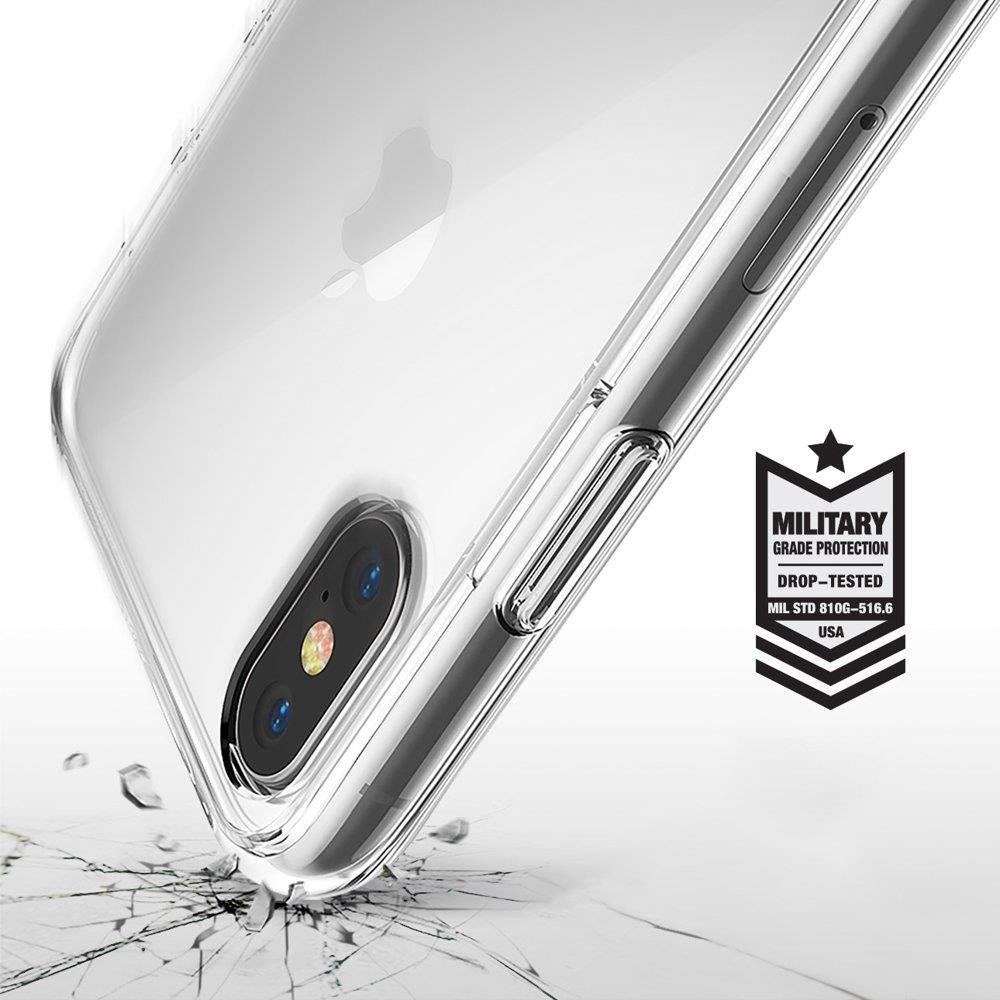 Противоударен Хибриден Калъф за iPhone XS/X, Ringke Fusion Case, Прозрачен (2)