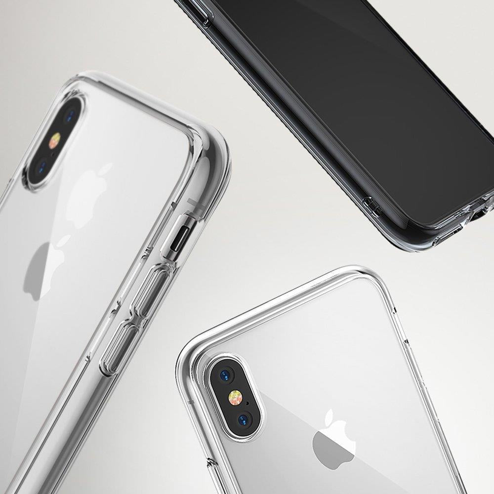 Противоударен Хибриден Калъф за iPhone XS/X, Ringke Fusion Case, Прозрачен (4)