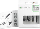 Слушалки с USB-C, 4Smarts Handsfree USB-C Melody Active, Черен (3)