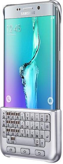 Оригинален Калъф с Клавиатура за Samsung S6 Edge Plus Keyboard Cover Case EJ-CG928msegww, Сребрист (2)
