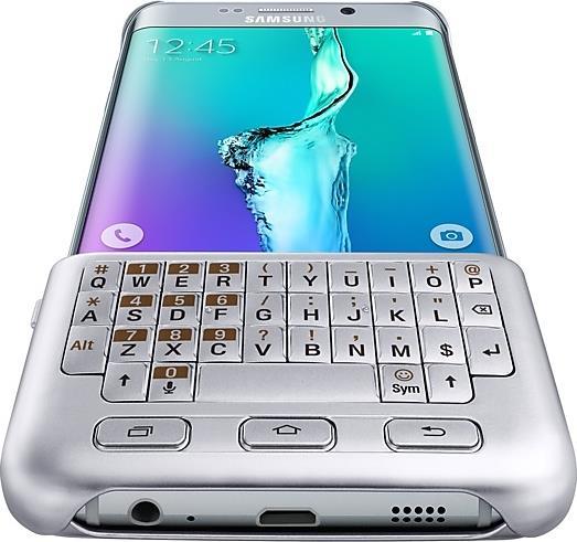 Оригинален Калъф с Клавиатура за Samsung S6 Edge Plus Keyboard Cover Case EJ-CG928msegww, Сребрист (3)