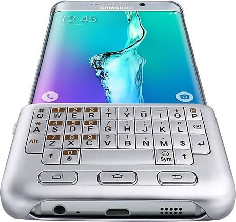 Оригинален Калъф с Клавиатура за Samsung S6 Edge Plus Keyboard Cover Case EJ-CG928msegww, Сребрист (3)