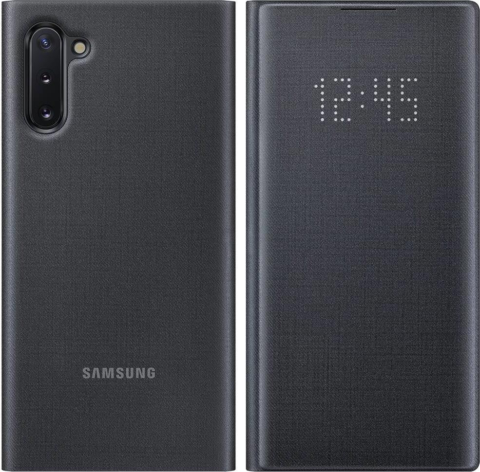 Оригинален Активен Калъф за Samsung Note 10 Led View Cover Book Case Ef-Nn970pbegww, Черен (3)