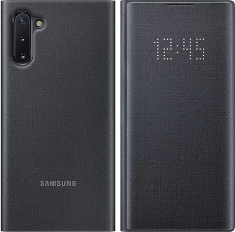 Оригинален Активен Калъф за Samsung Note 10 Led View Cover Book Case Ef-Nn970pbegww, Черен (3)