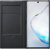 Оригинален Активен Калъф за Samsung Note 10 Led View Cover Book Case Ef-Nn970pbegww, Черен (4)
