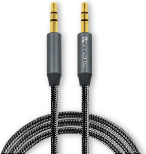Аудио Кабел, 4Smarts Aux 3.5 mm Jack 1m, Сив