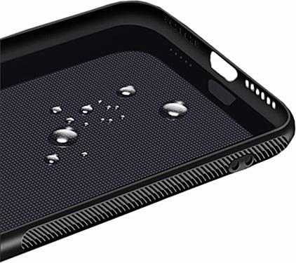 Силиконов Калъф за iPhone SE 2022/2020 8/7, Forcell Fiber Case, Черен (6)