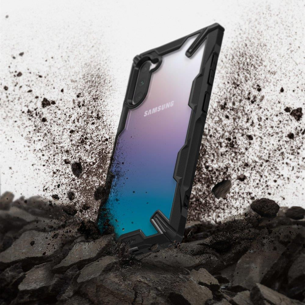 Противоударен Хибриден Калъф за Samsung Note 10, Ringke Fusion X Case, Син (4)