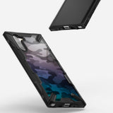 Противоударен Хибриден Калъф за Samsung Note 10, Ringke Fusion X Camouflage Case, Черен (2)