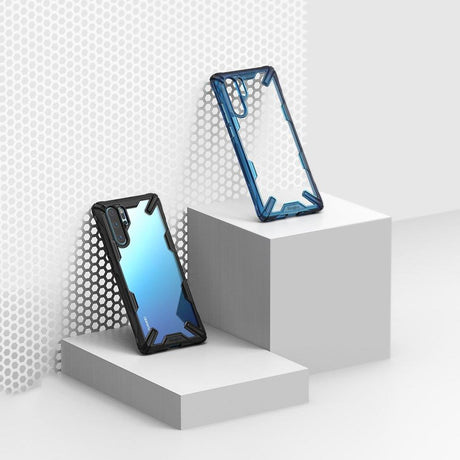 Противоударен Хибриден Калъф за Huawei P30 Pro, Ringke Fusion X Case, Син (4)