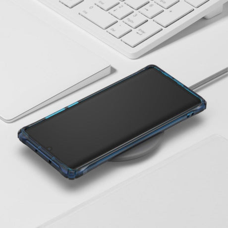 Противоударен Хибриден Калъф за Huawei P30 Pro, Ringke Fusion X Case, Син (7)