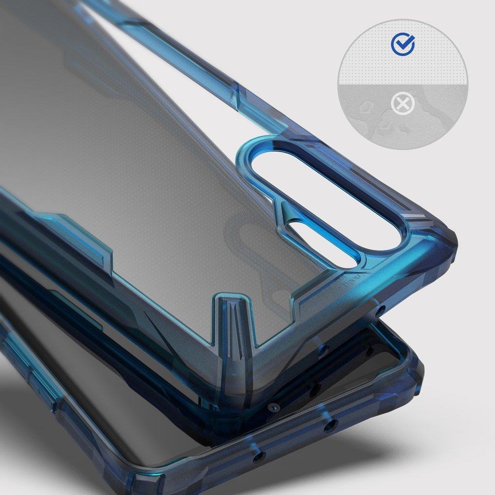 Противоударен Хибриден Калъф за Huawei P30 Pro, Ringke Fusion X Case, Син (3)