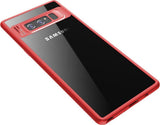 Противоударен Хибриден Калъф за Samsung Note 8, Rock Clarity Case, Червен