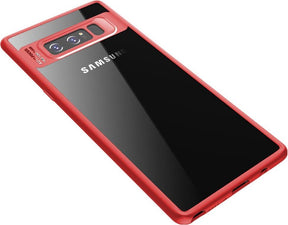 Противоударен Хибриден Калъф за Samsung Note 8, Rock Clarity Case, Червен