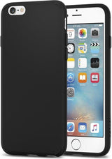 Противоударен Силиконов Калъф за iPhone 6/6s, Spigen Liquid Crystal Case, Черен