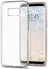 Противоударен Блестящ Калъф за Samsung S8, Spigen Liquid Crystal Glitter Quartz Case, Прозрачен (2)