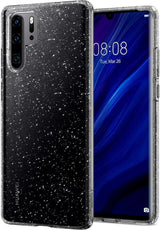 Противоударен Блестящ Калъф за Huawei P30 Pro, Spigen Liquid Crystal Glitter Quartz Case, Прозрачен (4)