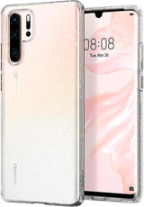 Противоударен Блестящ Калъф за Huawei P30 Pro, Spigen Liquid Crystal Glitter Quartz Case, Прозрачен (5)