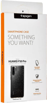 Противоударен Блестящ Калъф за Huawei P30 Pro, Spigen Liquid Crystal Glitter Quartz Case, Прозрачен (7)