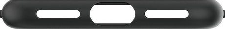 Противоударен Силиконов Калъф за iPhone SE 2022/2020 8/7, Spigen Liquid Crystal Case, Черен (6)