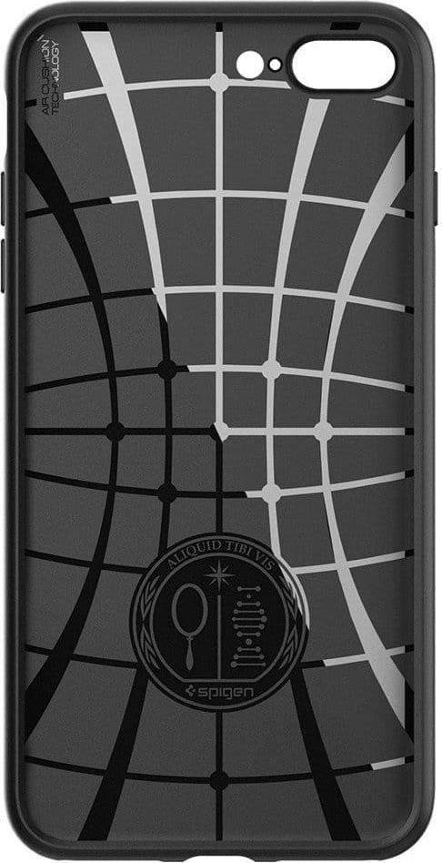 Противоударен Силиконов Калъф за iPhone 8/7 Plus, Spigen Liquid Air Case, Черен (6)