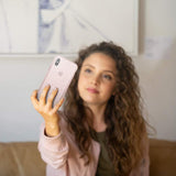 Противоударен Блестящ Калъф за iPhone XS Max, Spigen Liquid Crystal Glitter Quartz Case, Розов (8)