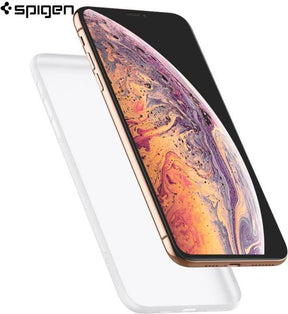 Тънък Калъф за iPhone XS Max, Spigen Air Skin Case, Бял