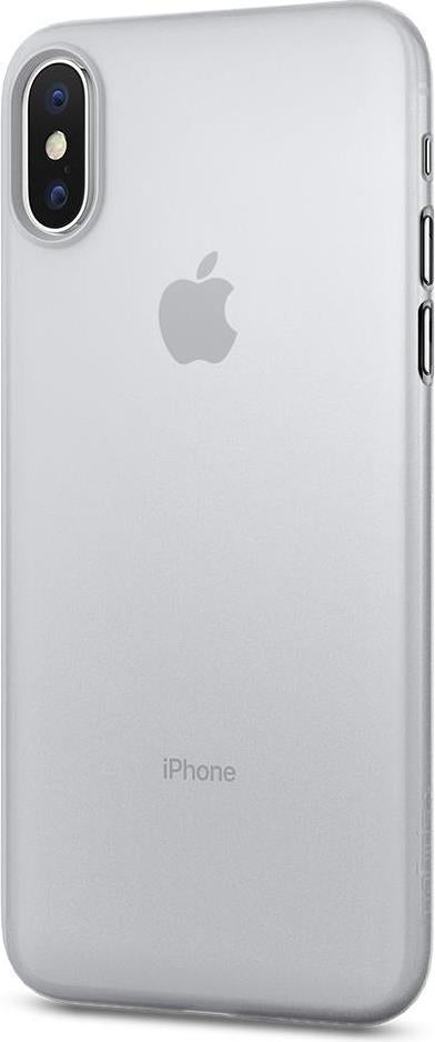 Тънък Калъф за iPhone XS Max, Spigen Air Skin Case, Бял (7)