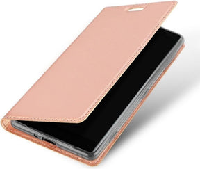 Кожен Калъф за iPhone XS/X, Dux Ducis Skin Pro Book Case, Розов