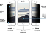 Anti-Spy Стъклен Протектор за iPhone 8/7/6 Plus, Eiger Privacy 3D Glass, Бял (3)
