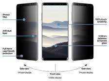 Anti-Spy Стъклен Протектор за Samsung Note 8, Eiger Privacy 3D Glass, Черен (2)