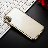 Силиконов Калъф за iPhone 8/7 Plus, Sulada Line Case, Златист (2)