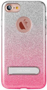 Блестящ Калъф с Поставка за iPhone SE 2022/2020 8/7, G-Case Shining Holder, Златист