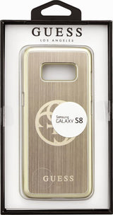 Луксозен Алуминиев Калъф за Samsung S8, Guess Aluminium Case, Златист (2)