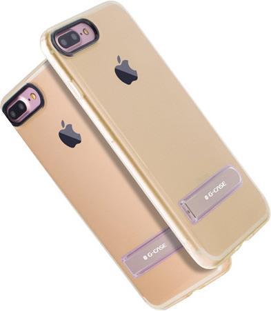 Силиконов Калъф с Поставка за Holder Case iPhone 8/7 Plus, G-Case, Златист (3)