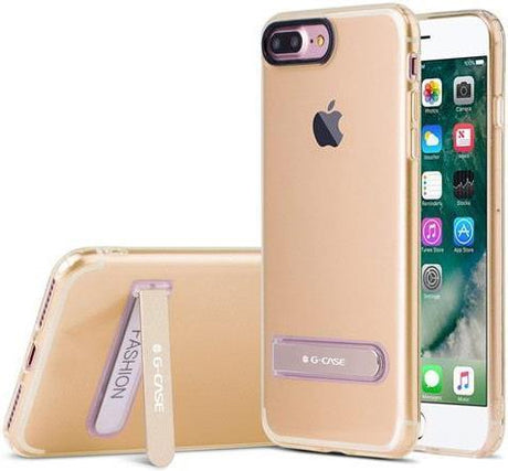 Силиконов Калъф с Поставка за Holder Case iPhone 8/7 Plus, G-Case, Златист