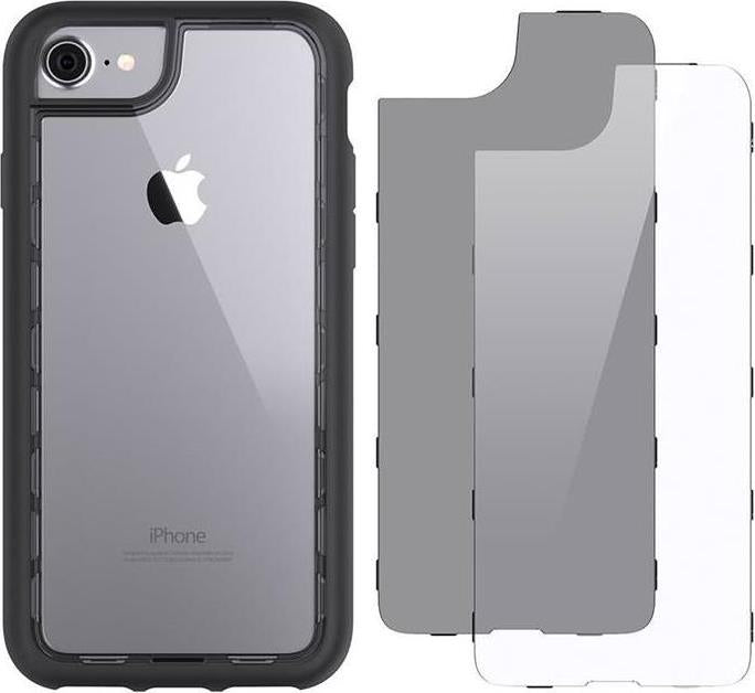 Противоударен Хибриден Калъф за iPhone SE 2022/2020 8/7/6, Griffin Suvivor Thin Case, Черен (2)