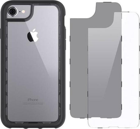 Противоударен Хибриден Калъф за iPhone SE 2022/2020 8/7/6, Griffin Suvivor Thin Case, Черен (2)