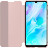 Оригинален Активен Калъф за Huawei P30 Lite Smart View Book Case, Розов (2)