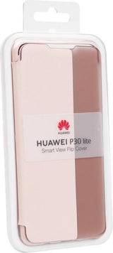 Оригинален Активен Калъф за Huawei P30 Lite Smart View Book Case, Розов (4)