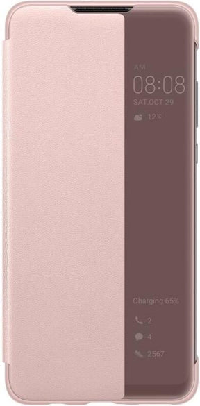 Оригинален Активен Калъф за Huawei P30 Lite Smart View Book Case, Розов
