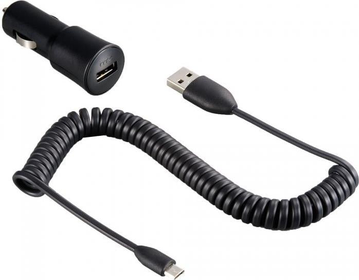 Оригинално Зарядно за HTC за Кола 12v 1a & micro USB CC-C200, Черен