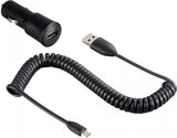 Оригинално Зарядно за HTC за Кола 12v 1a & micro USB CC-C200, Черен