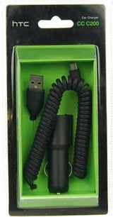 Оригинално Зарядно за HTC за Кола 12v 1a & micro USB CC-C200, Черен (3)