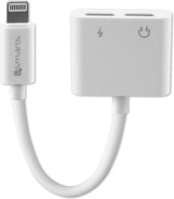 Аудио Адаптер за iPhone и iPad, 4Smarts Soundsplit Female Lightnig x 2, Бял