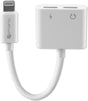 Аудио Адаптер за iPhone и iPad, 4Smarts Soundsplit Female Lightnig x 2, Бял