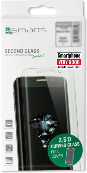Извит Стъклен Протектор за Samsung A5 2017, 4Smarts 3D Glass, Златист, Прозрачен